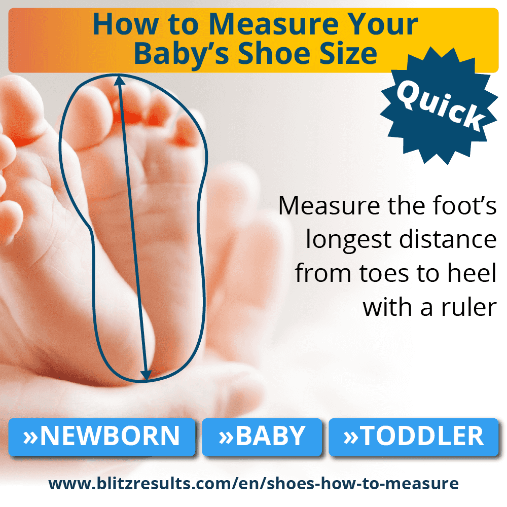 How to measure baby shoe size